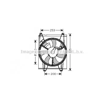 Ventilateur, refroidissement du moteur AVA QUALITY COOLING KA7513