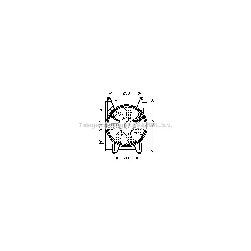 Ventilateur, refroidissement du moteur AVA QUALITY COOLING KA7513