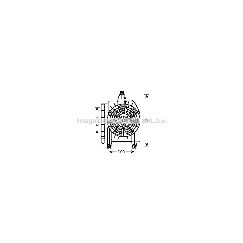 Ventilateur, refroidissement du moteur AVA QUALITY COOLING KA7514