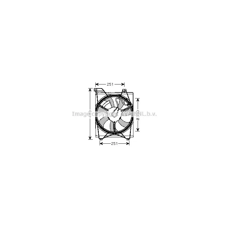 Ventilateur, refroidissement du moteur AVA QUALITY COOLING KA7516