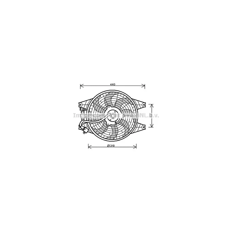 Ventilateur, refroidissement du moteur AVA QUALITY COOLING KA7518