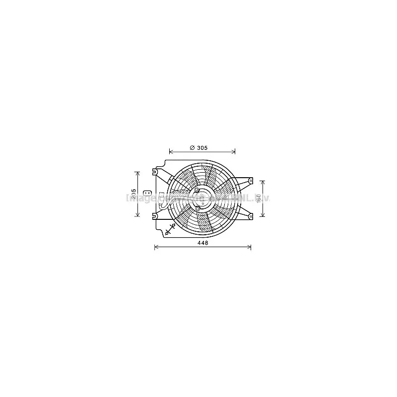 Ventilateur, refroidissement du moteur AVA QUALITY COOLING KA7532