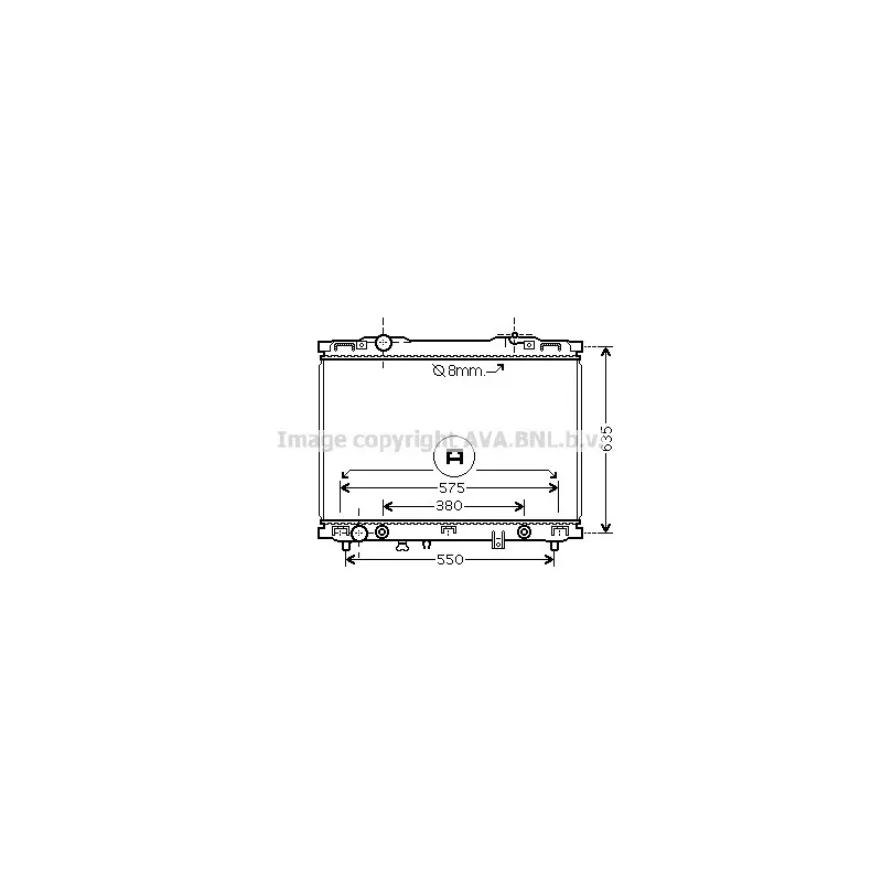 Radiateur, refroidissement du moteur AVA QUALITY COOLING KAA2063