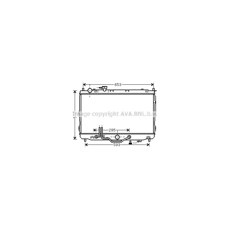 Radiateur, refroidissement du moteur AVA QUALITY COOLING KAA2071