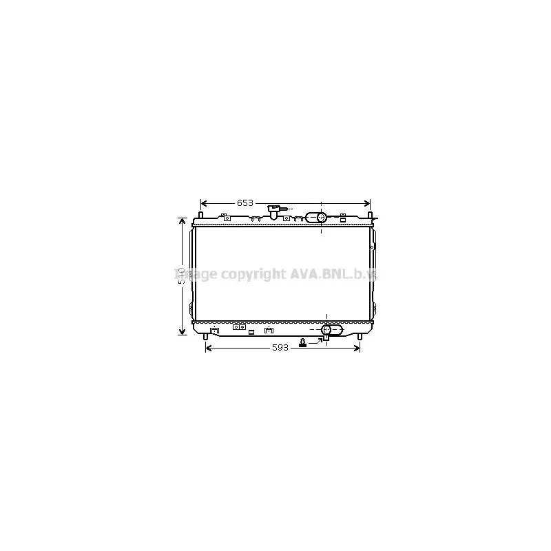 Radiateur, refroidissement du moteur AVA QUALITY COOLING KAA2072