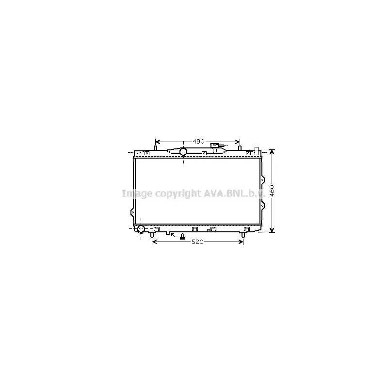 Radiateur, refroidissement du moteur AVA QUALITY COOLING KAA2074