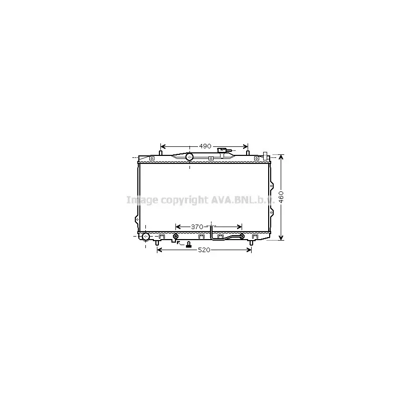 Radiateur, refroidissement du moteur AVA QUALITY COOLING KAA2075