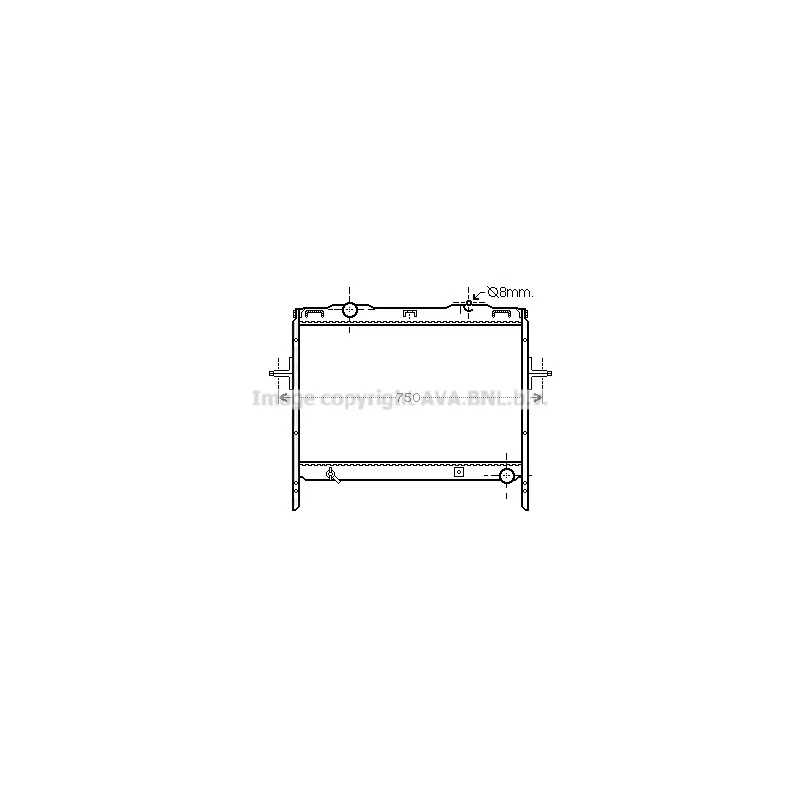 Radiateur, refroidissement du moteur AVA QUALITY COOLING KAA2128