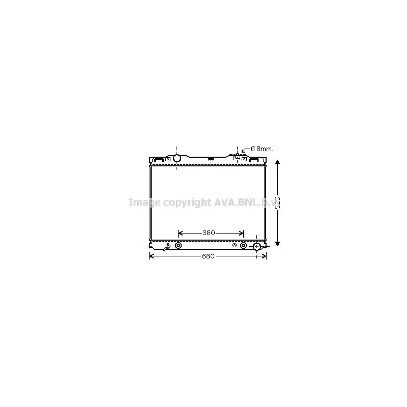 Radiateur, refroidissement du moteur AVA QUALITY COOLING KAA2139