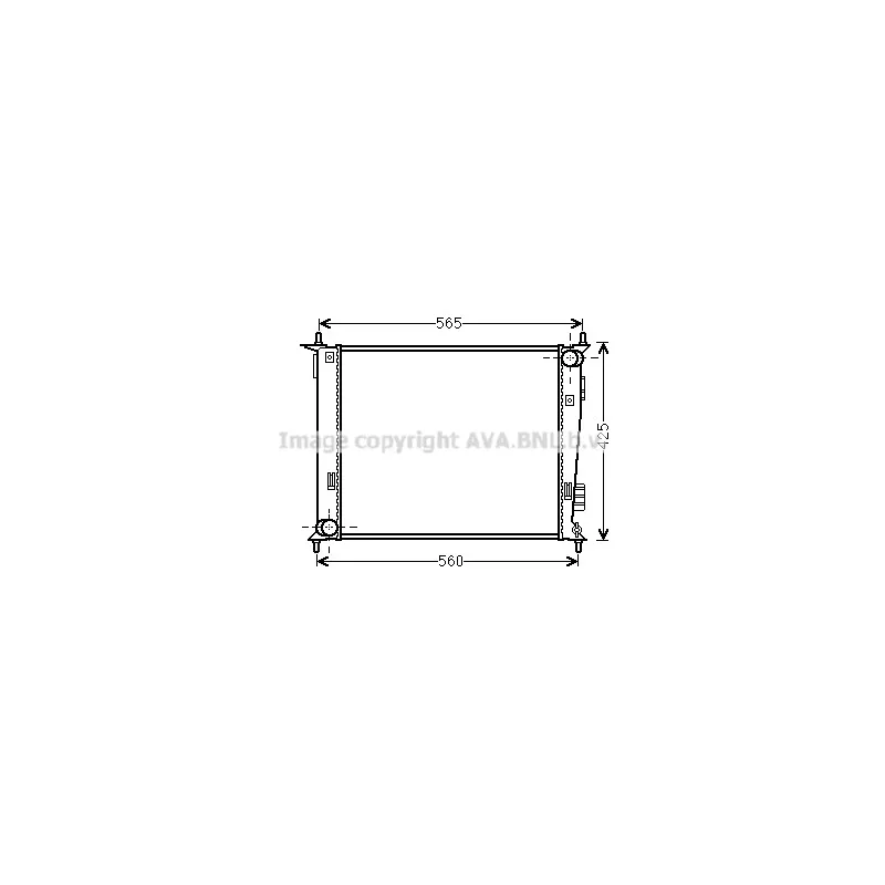 Radiateur, refroidissement du moteur AVA QUALITY COOLING KAA2143