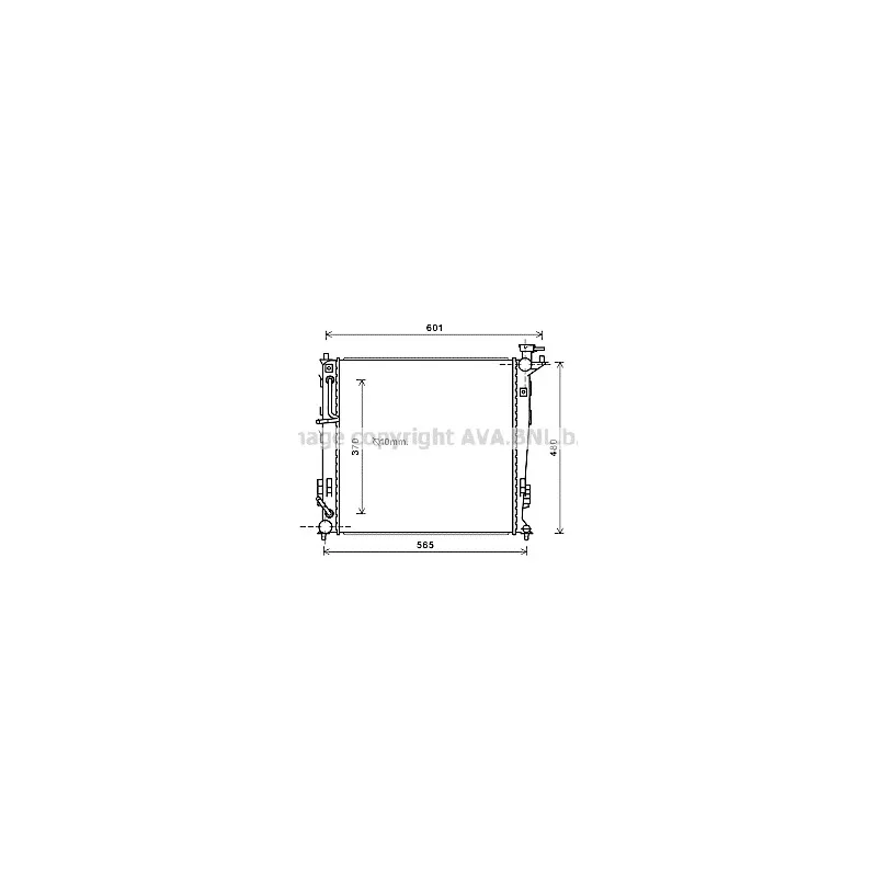 Radiateur, refroidissement du moteur AVA QUALITY COOLING KAA2214