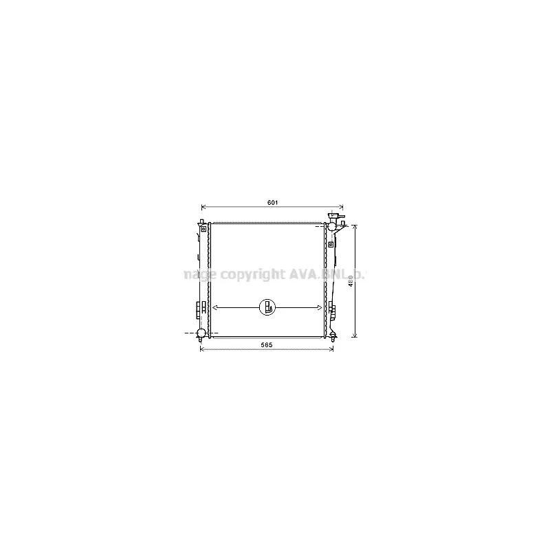 Radiateur, refroidissement du moteur AVA QUALITY COOLING KAA2239