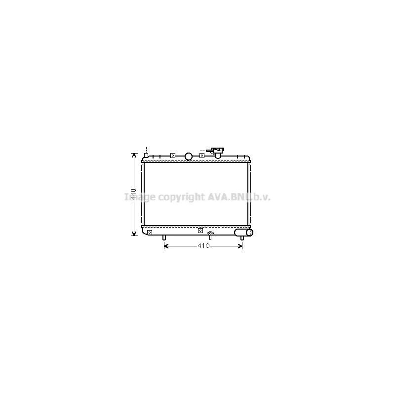 Radiateur, refroidissement du moteur AVA QUALITY COOLING KAA2271