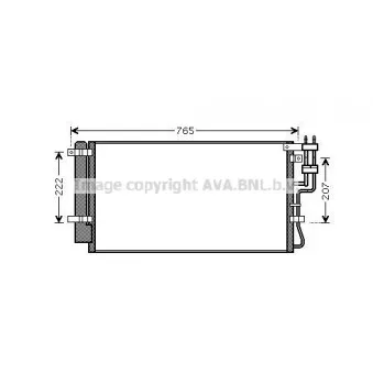 Condenseur, climatisation AVA QUALITY COOLING KAA5110D