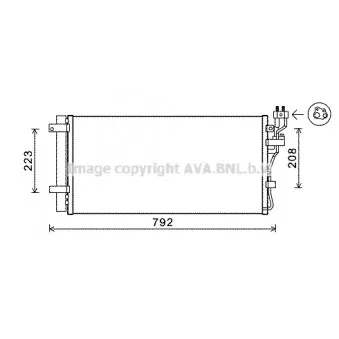 Condenseur, climatisation AVA QUALITY COOLING KAA5148D
