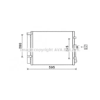 Condenseur, climatisation AVA QUALITY COOLING KAA5150D