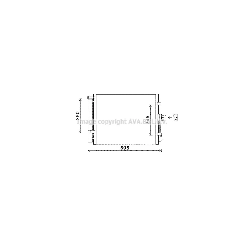 Condenseur, climatisation AVA QUALITY COOLING KAA5150D