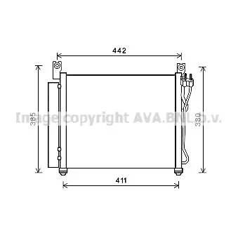 Condenseur, climatisation AVA QUALITY COOLING KAA5158D