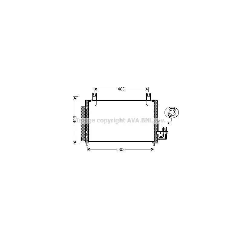 Condenseur, climatisation AVA QUALITY COOLING KAA5204
