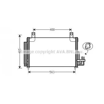 Condenseur, climatisation AVA QUALITY COOLING KAA5204D
