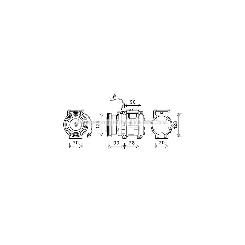 Compresseur, climatisation AVA QUALITY COOLING KAAK178