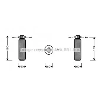 Filtre déshydratant, climatisation AVA QUALITY COOLING KAD028