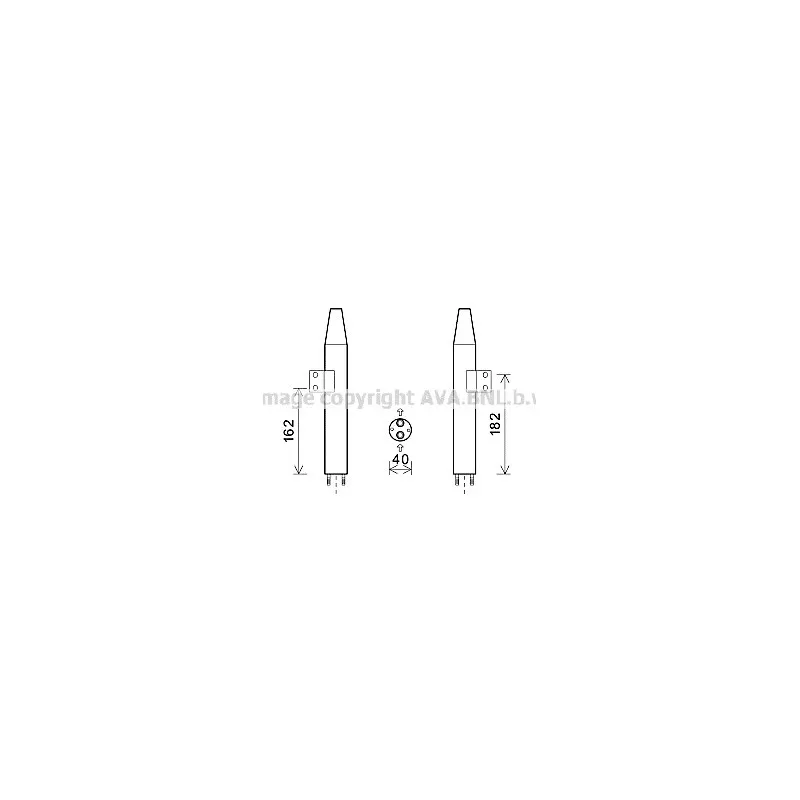 Filtre déshydratant, climatisation AVA QUALITY COOLING KAD165