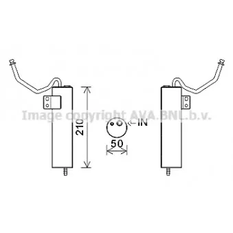 Filtre déshydratant, climatisation AVA QUALITY COOLING