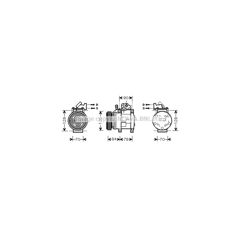 Compresseur, climatisation AVA QUALITY COOLING KAK052