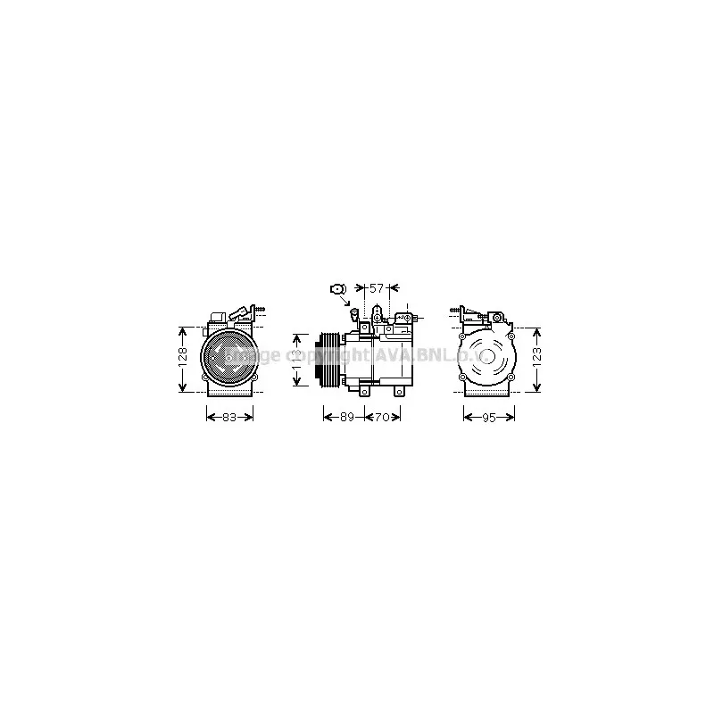 Compresseur, climatisation AVA QUALITY COOLING KAK137