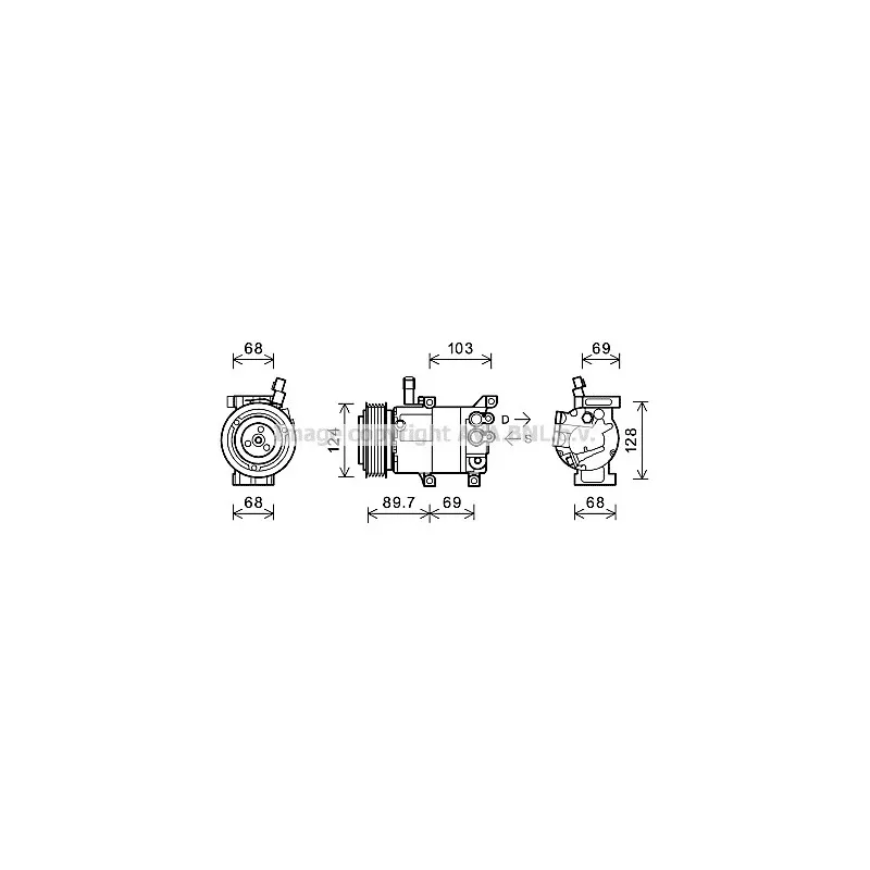 Compresseur, climatisation AVA QUALITY COOLING KAK159