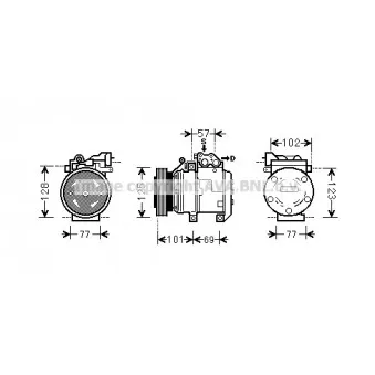 Compresseur, climatisation AVA QUALITY COOLING KAK211