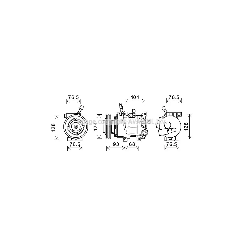 Compresseur, climatisation AVA QUALITY COOLING KAK242
