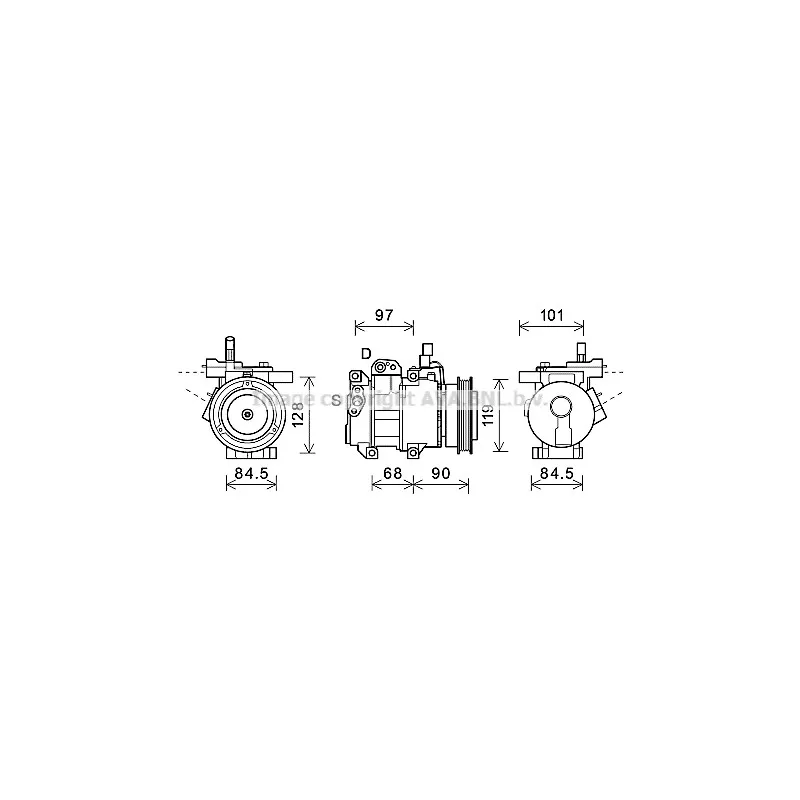 Compresseur, climatisation AVA QUALITY COOLING KAK261