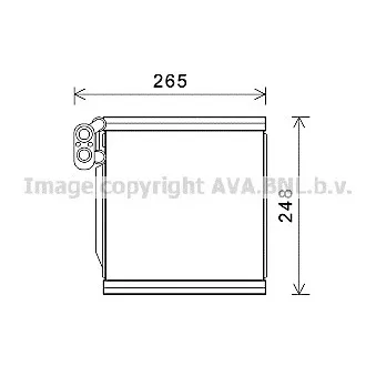 Evaporateur climatisation AVA QUALITY COOLING KAV196