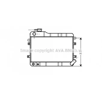 Radiateur, refroidissement du moteur AVA QUALITY COOLING LA2003