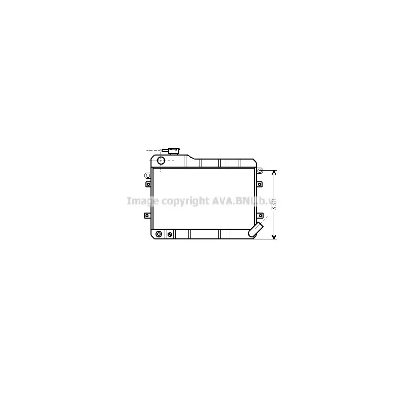 Radiateur, refroidissement du moteur AVA QUALITY COOLING LA2003