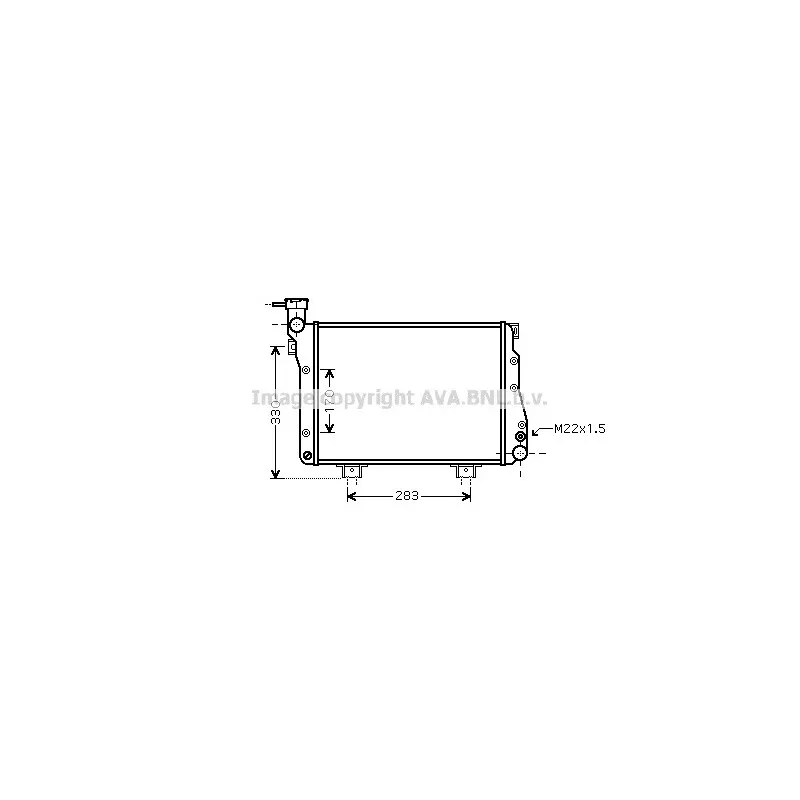 Radiateur, refroidissement du moteur AVA QUALITY COOLING LA2007