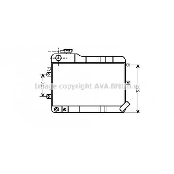 Radiateur, refroidissement du moteur AVA QUALITY COOLING