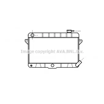 Radiateur, refroidissement du moteur AVA QUALITY COOLING LA2012