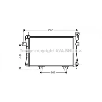 Radiateur, refroidissement du moteur AVA QUALITY COOLING LA2015