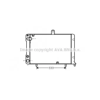 Radiateur, refroidissement du moteur AVA QUALITY COOLING LC2002