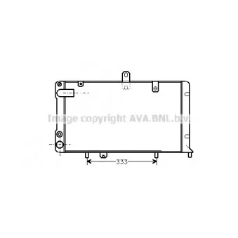 Radiateur, refroidissement du moteur AVA QUALITY COOLING LC2003