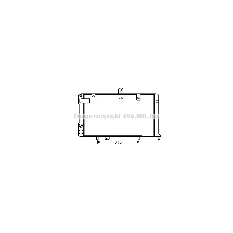 Radiateur, refroidissement du moteur AVA QUALITY COOLING LC2003