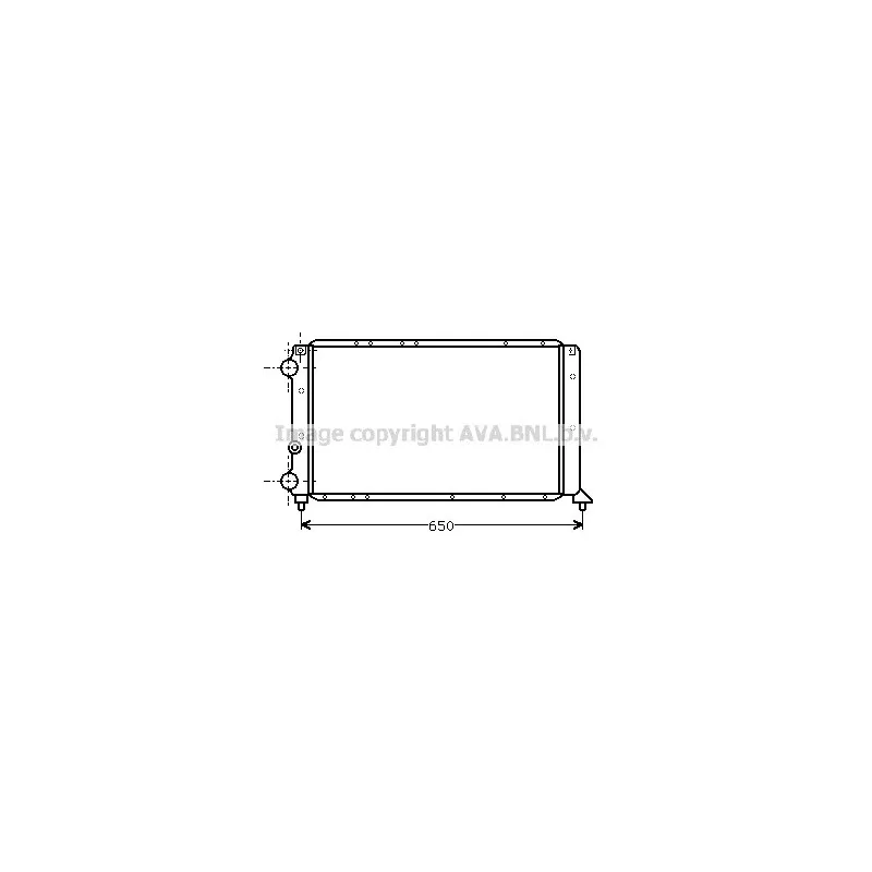 Radiateur, refroidissement du moteur AVA QUALITY COOLING LC2017