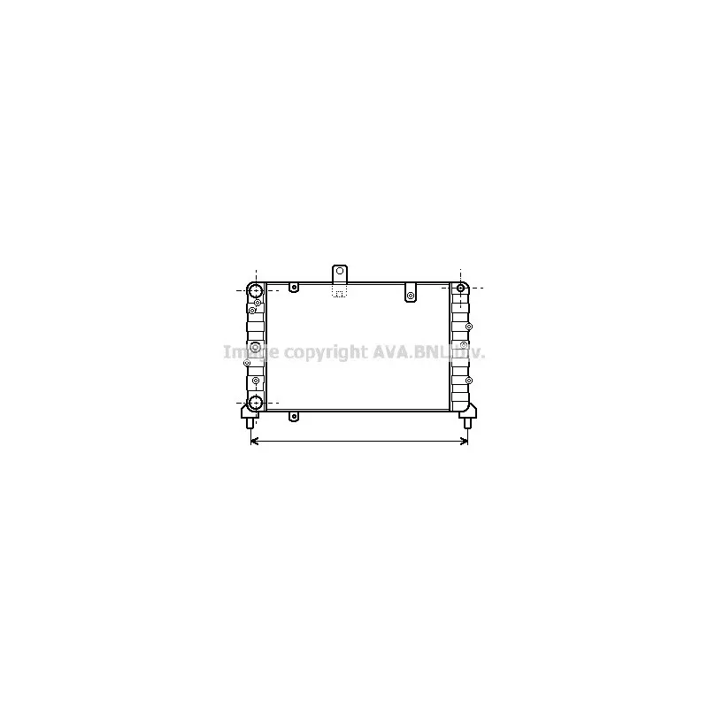 Radiateur, refroidissement du moteur AVA QUALITY COOLING LC2025