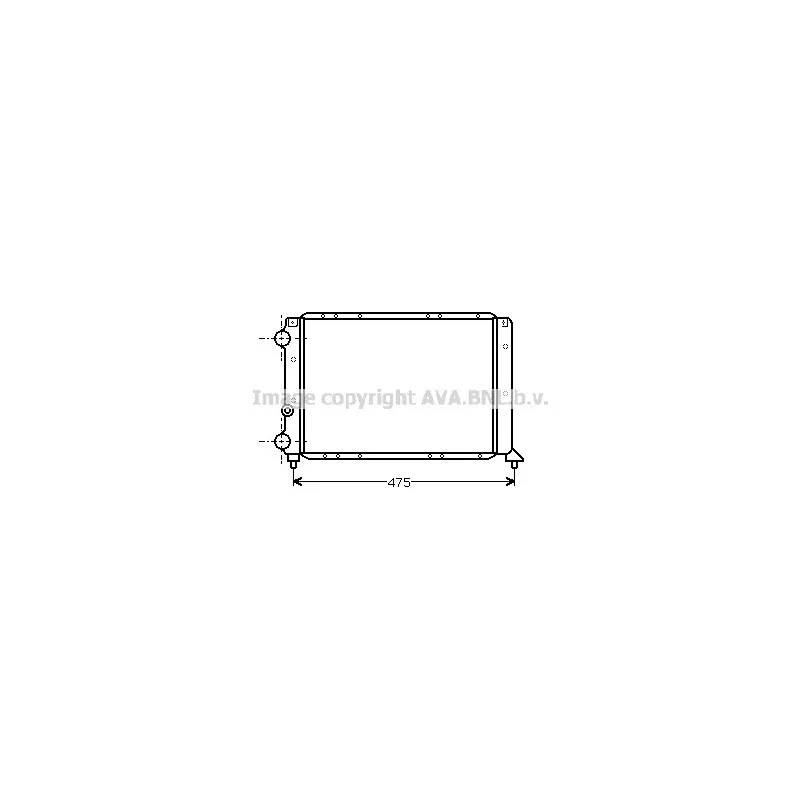 Radiateur, refroidissement du moteur AVA QUALITY COOLING LC2030