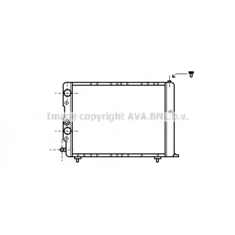 Radiateur, refroidissement du moteur AVA QUALITY COOLING LC2036