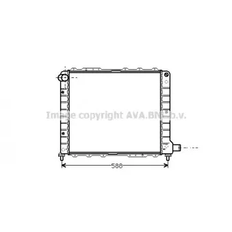 Radiateur, refroidissement du moteur AVA QUALITY COOLING LC2053