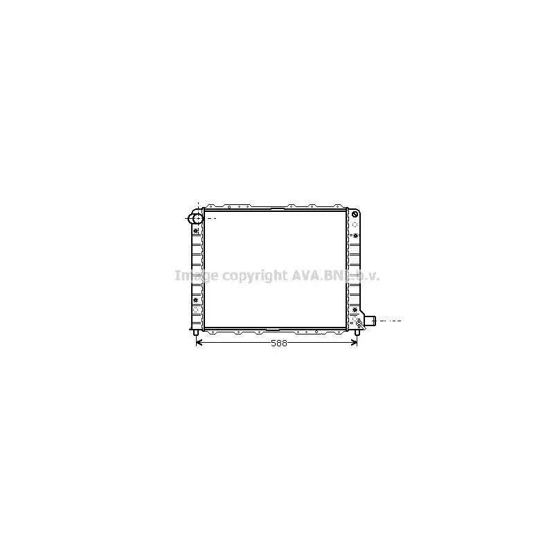 Radiateur, refroidissement du moteur AVA QUALITY COOLING LC2054